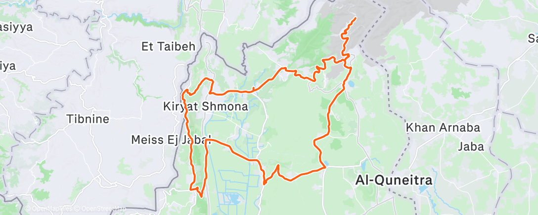 Map of the activity, Morning Ride