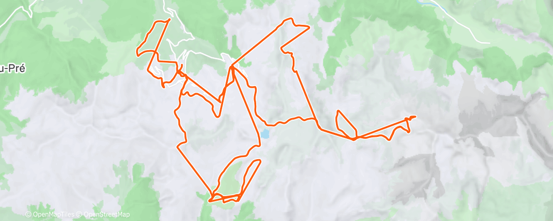 Карта физической активности (Ski alpin le matin)