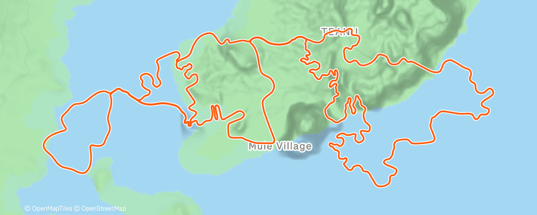 Map of the activity, Zwift - Watts of the Wild in Watopia