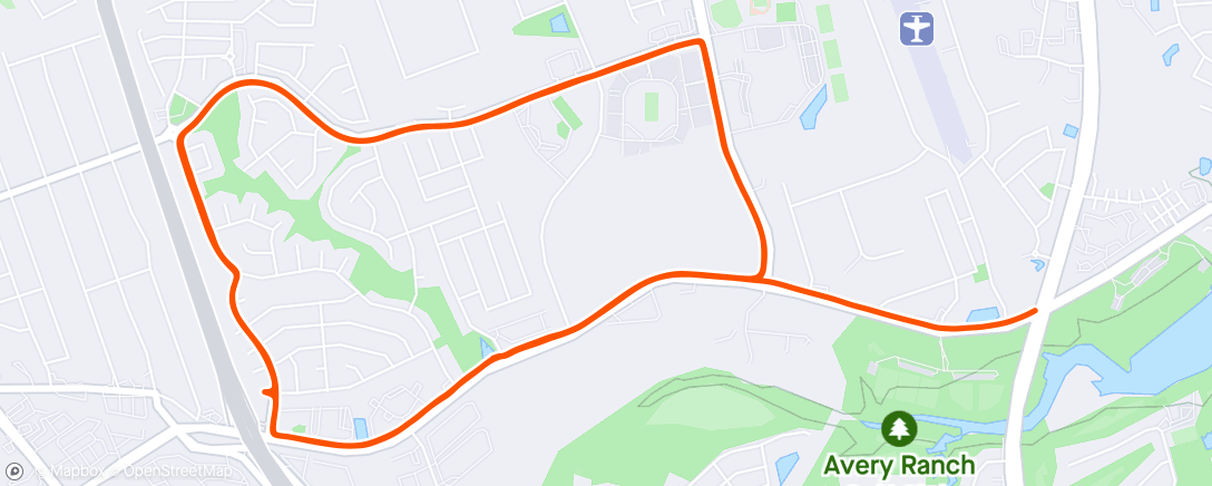 Map of the activity, Morning Run