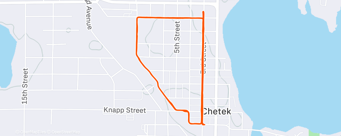 Карта физической активности (Afternoon Run)