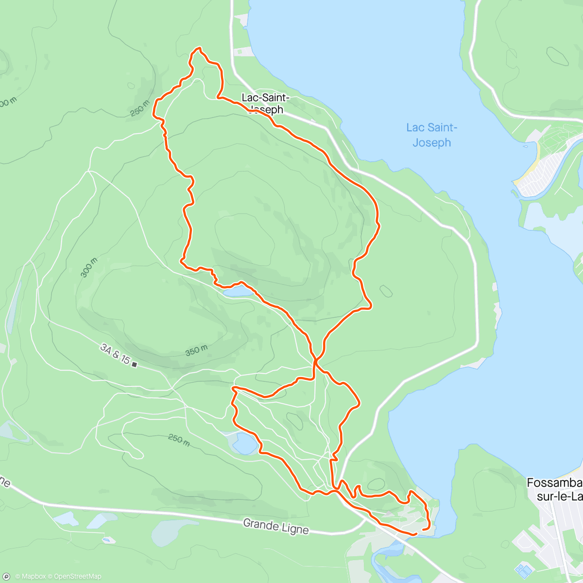 Mapa de la actividad, Trail du coureur des bois à la bonne file indienne 🤡