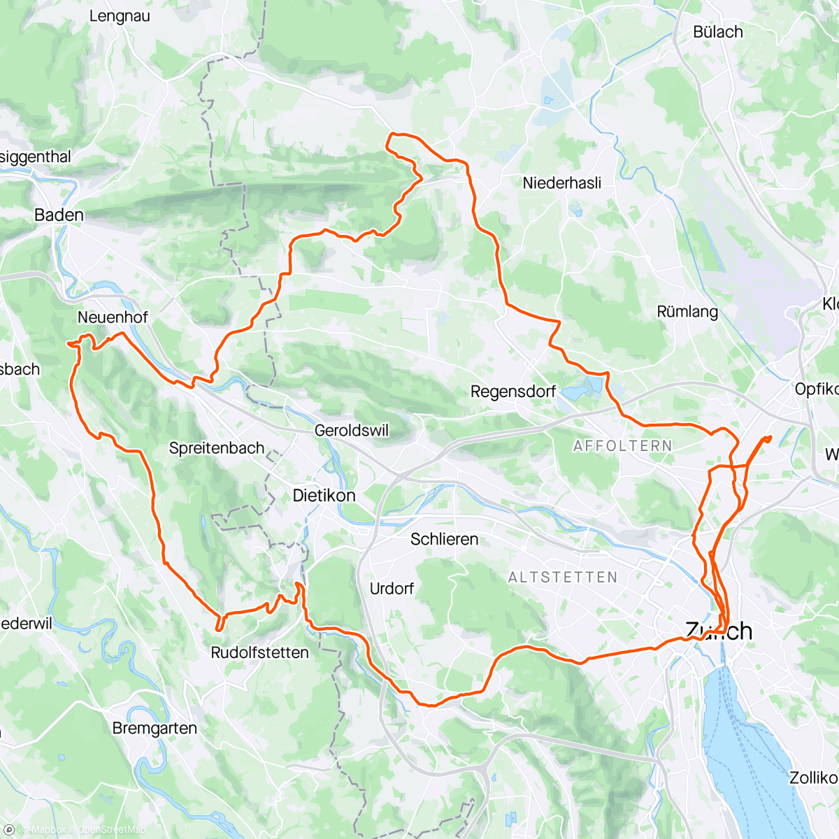 Mapa de la actividad (Ride with Maap & CSZ)