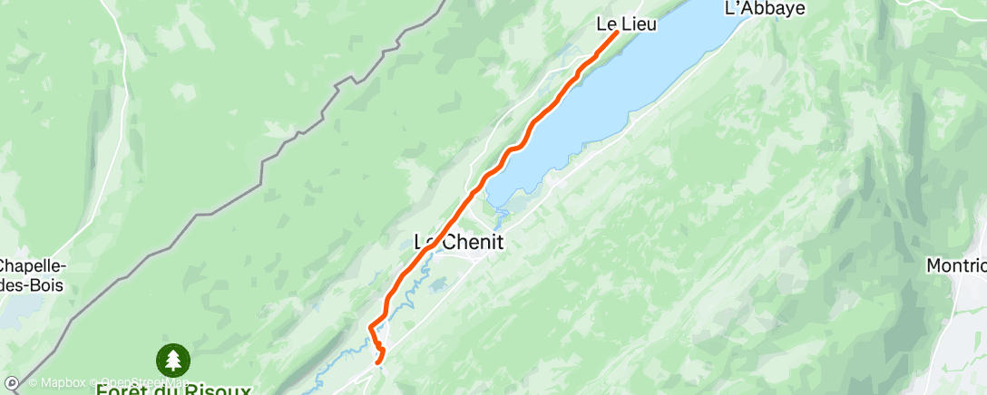 Map of the activity, Afternoon Ride
