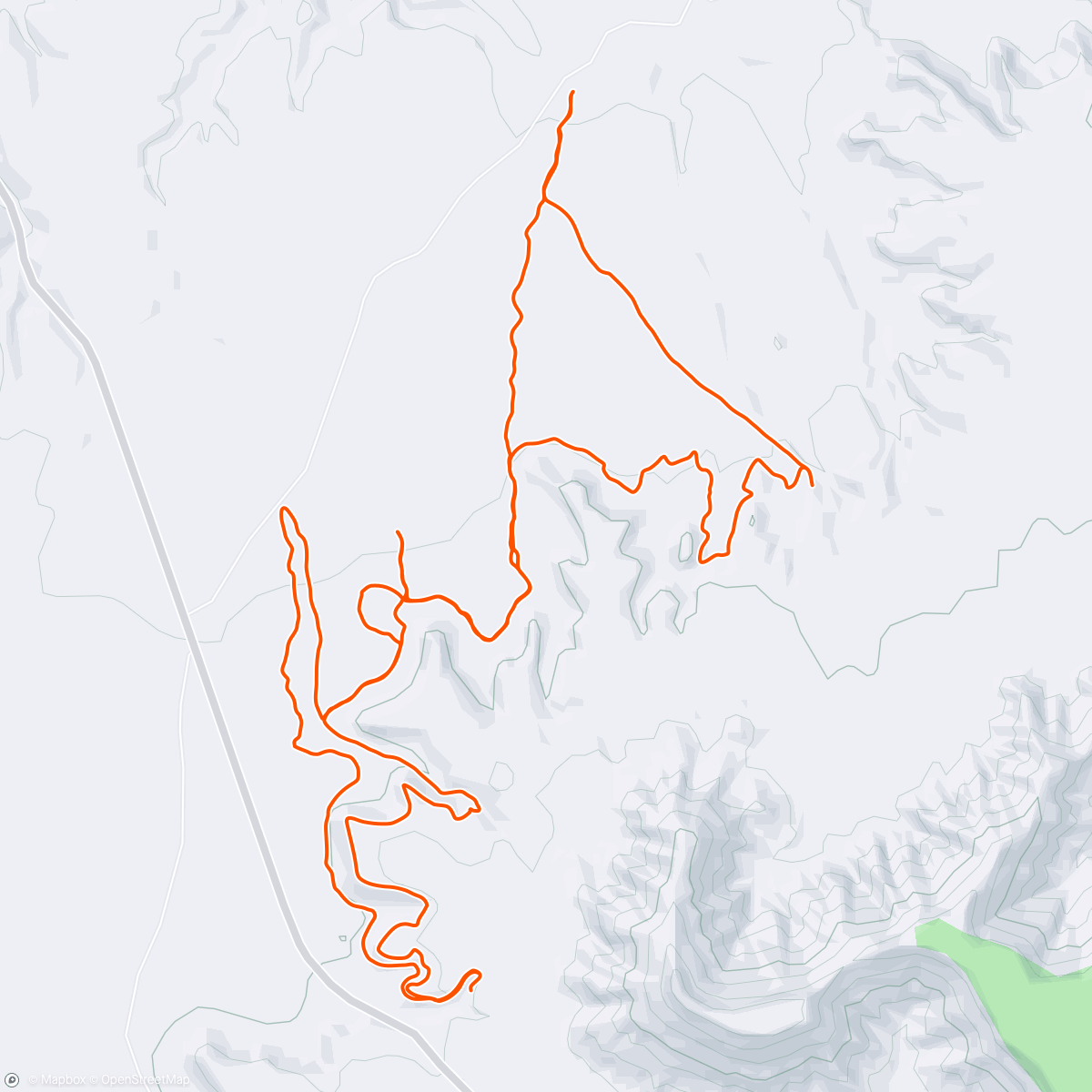 Map of the activity, Last day in the desert.