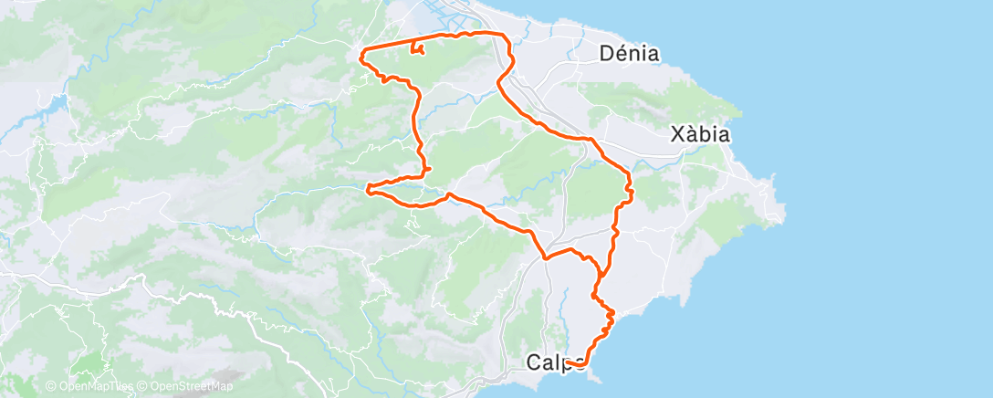 Map of the activity, Morning Ride
