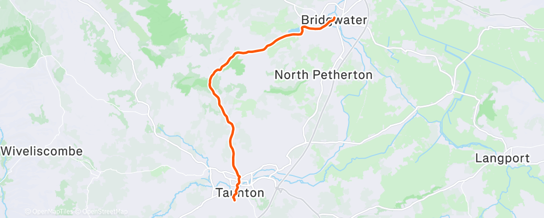Map of the activity, Afternoon Ride