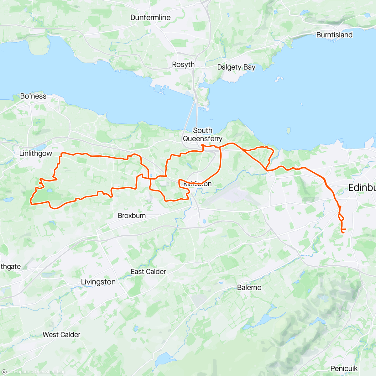 Map of the activity, Yearly Cream Egg Ride 😁