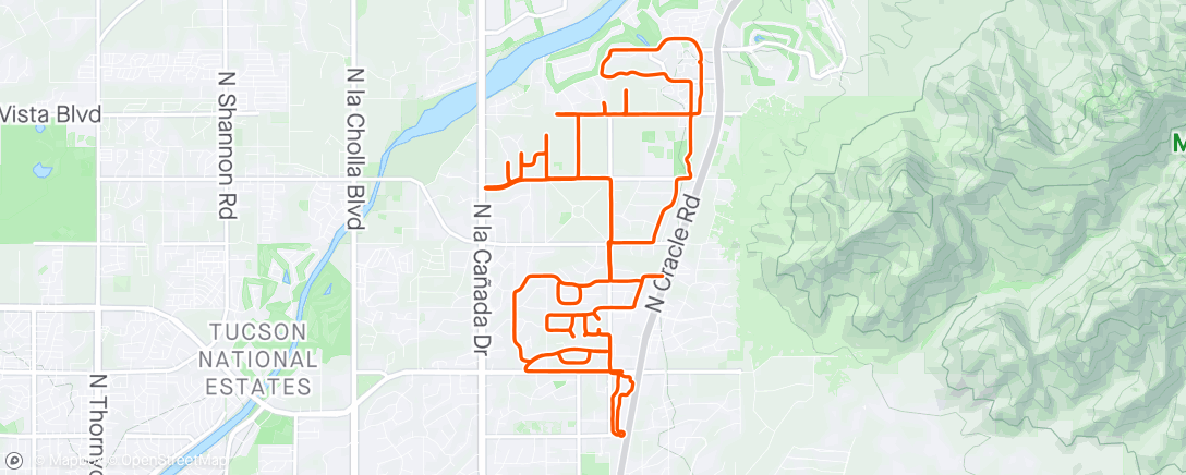 Map of the activity, Morning Ride 5/3/2024