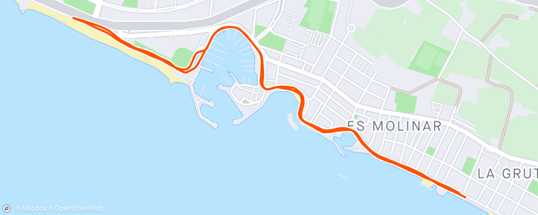 Map of the activity, Recovery and Rest Run