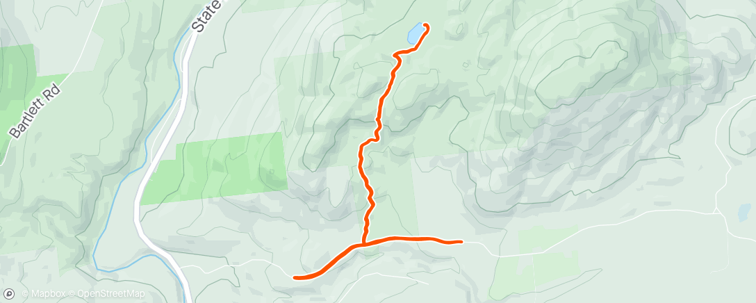 Map of the activity, ADK Run Club - Clements Pond