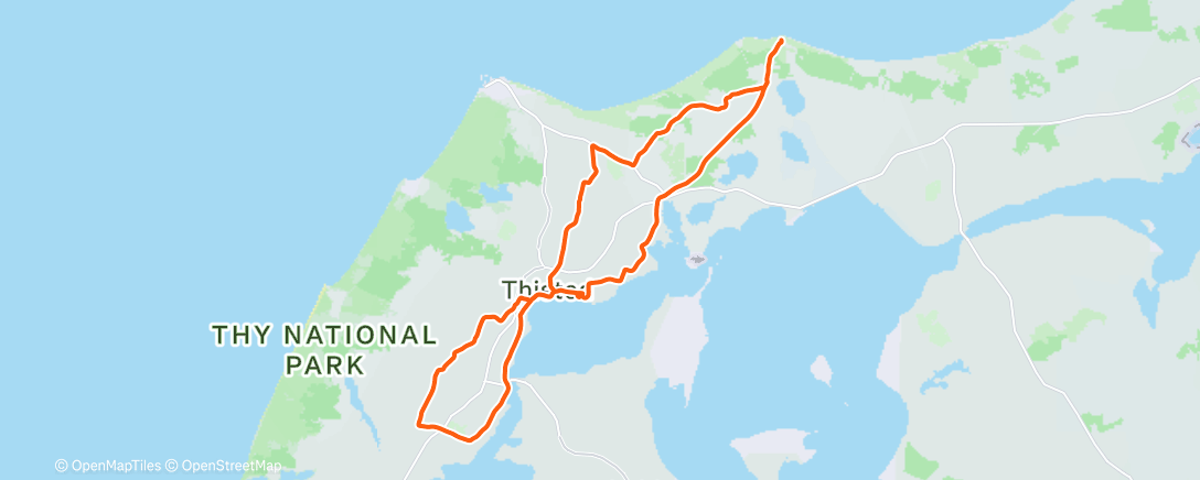 Map of the activity, Cycling