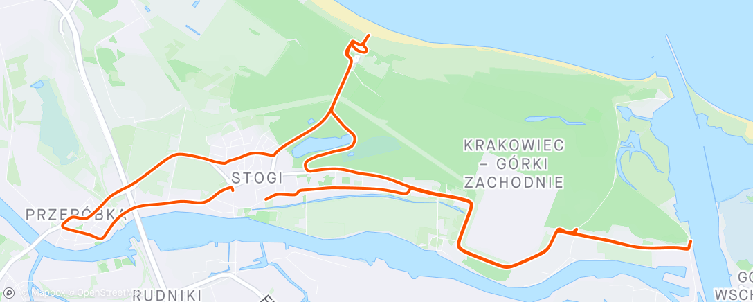 Map of the activity, Na starych śmieciach Ride