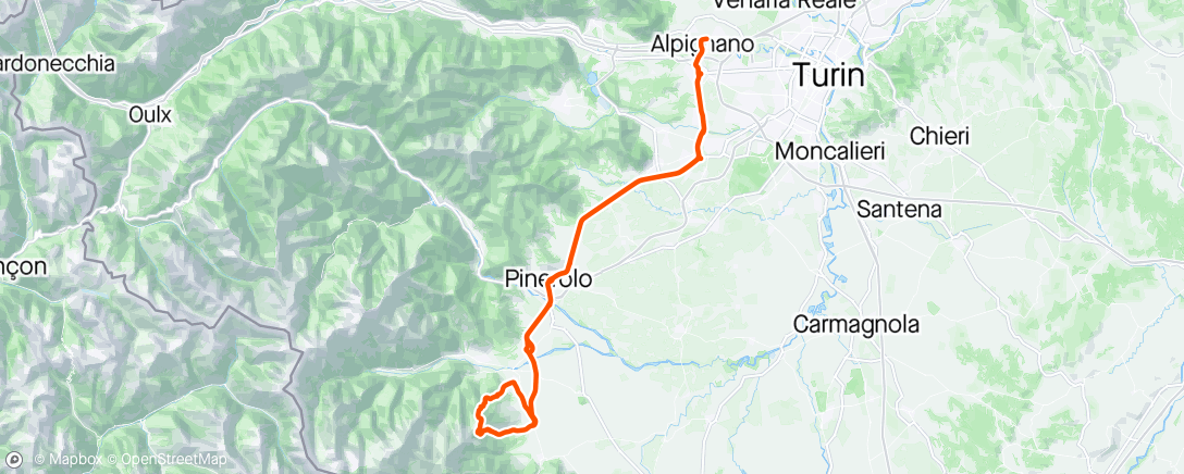 Map of the activity, Montoso da Bagnolo e Montoso da Bibiana