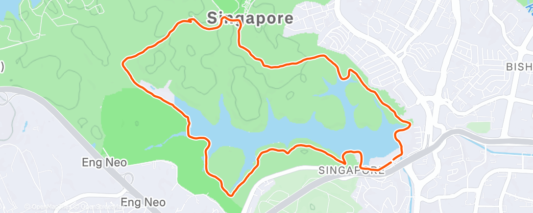 Map of the activity, Afternoon Trail Run