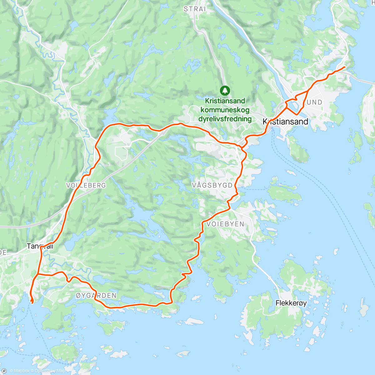 Kaart van de activiteit “Langenes Høllen Brennåsen”