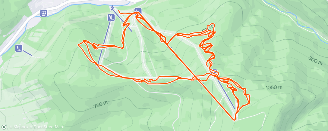 Map of the activity, Afternoon Mountain Bike Ride
