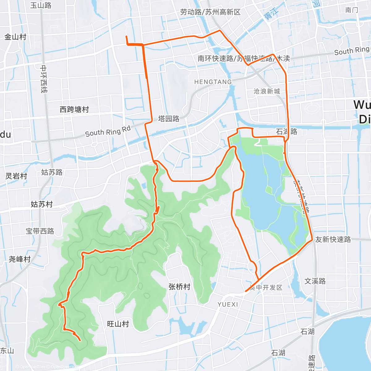 Map of the activity, 为了一碗盖浇饭，骑了一天车😂