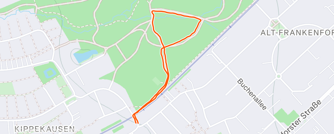 Map of the activity, Spaziergang am Morgen