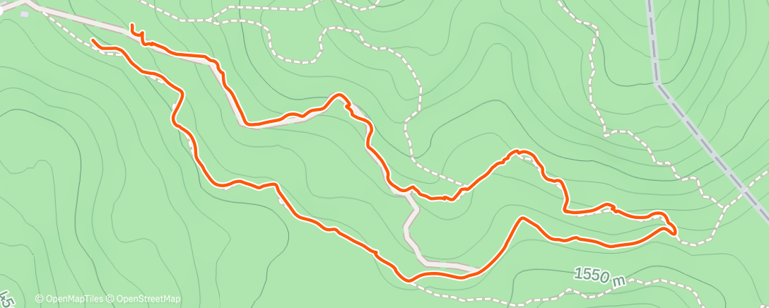 Map of the activity, Afternoon Walk