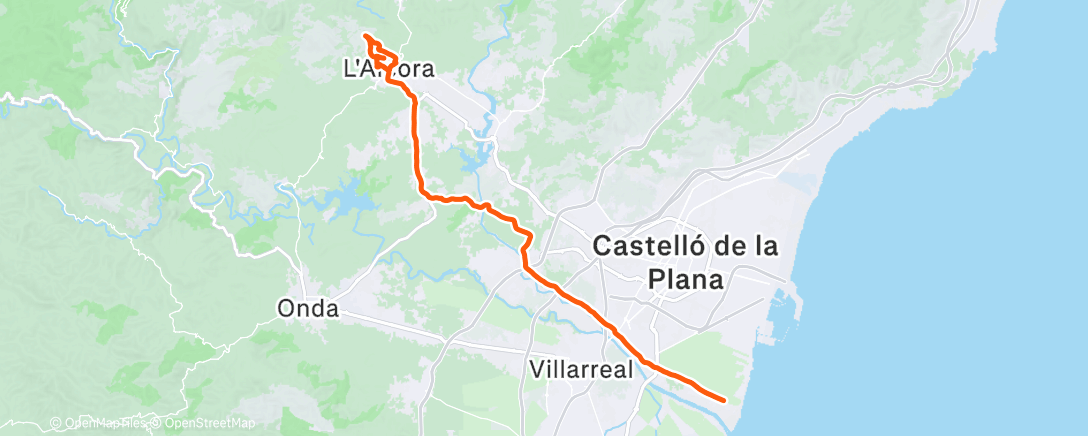 Карта физической активности (Bicicleta por la mañana)