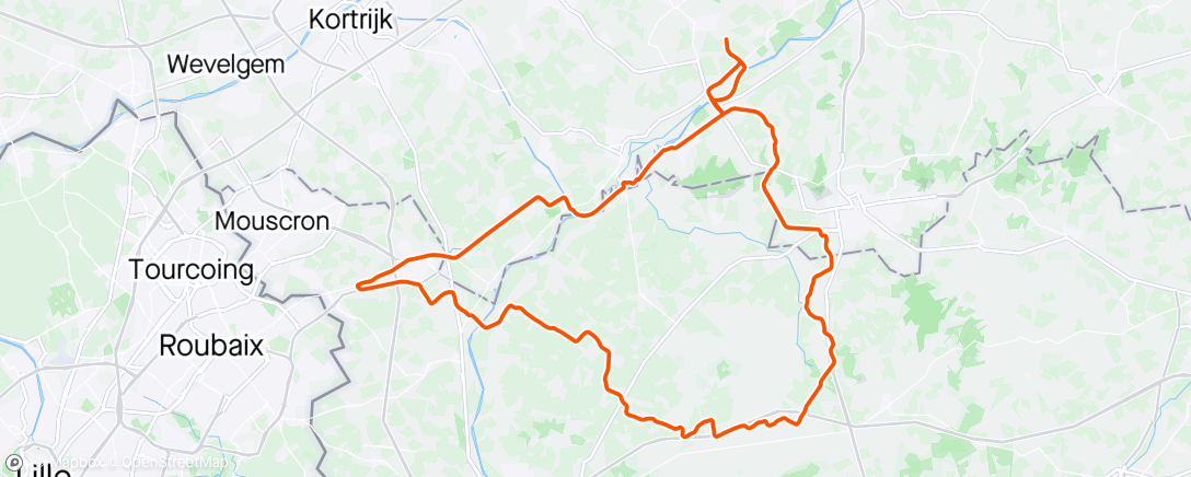 Map of the activity, Eerste rit KwaVerzet