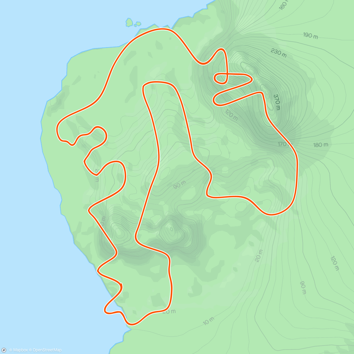 Map of the activity, Zwift - 5x6 Sweet Spot in Watopia