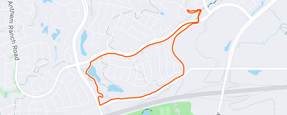 Map of the activity, Morning Run