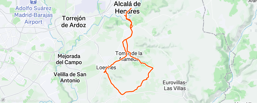 Map of the activity, Morning Ride