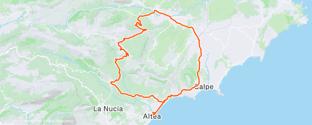 活动地图，Sortie vélo dans l'après-midi