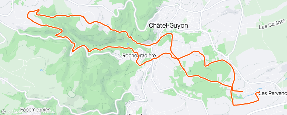 Map of the activity, Trail cool entre rivières et jungle😅🌧🌧