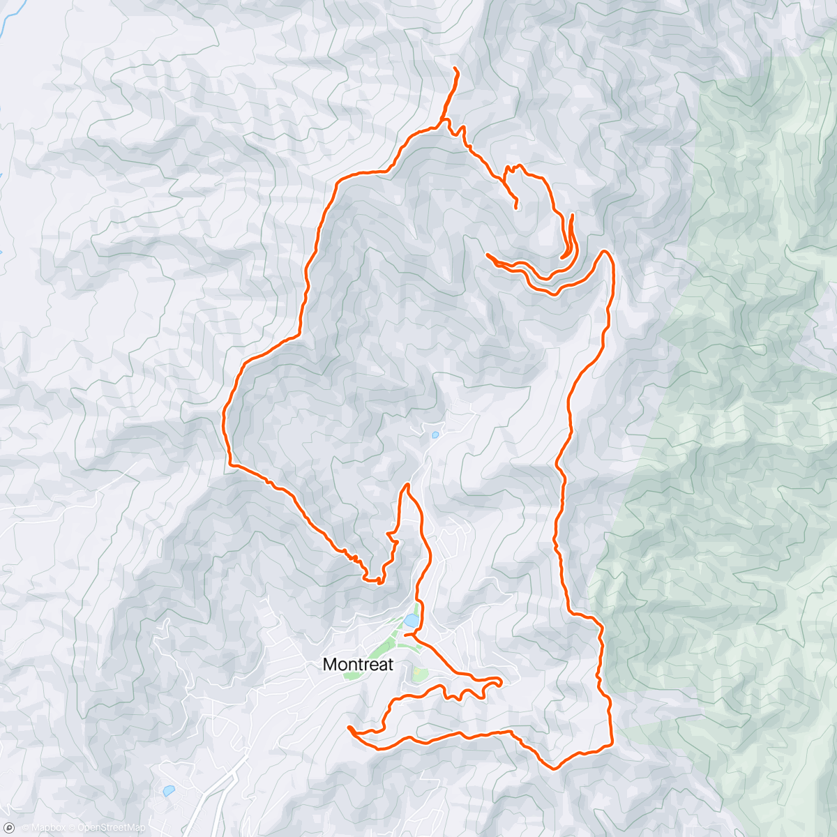 Map of the activity, 7 Sisters