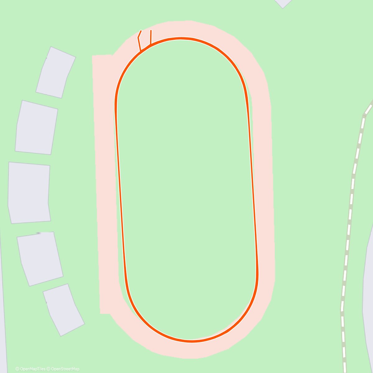 Map of the activity, İnterval 10*400 | 3:45