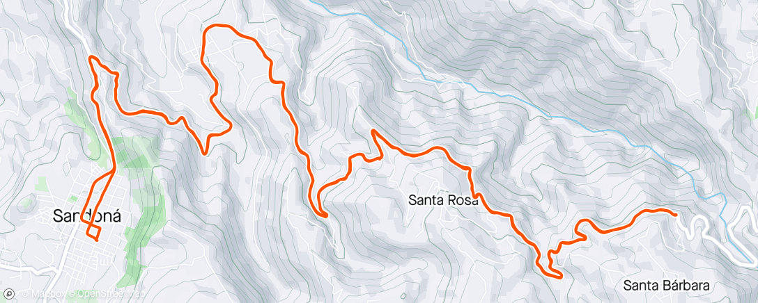 Map of the activity, Santa Barbara