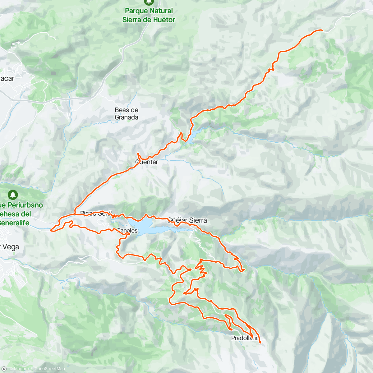Map of the activity, Altitude camp day 4