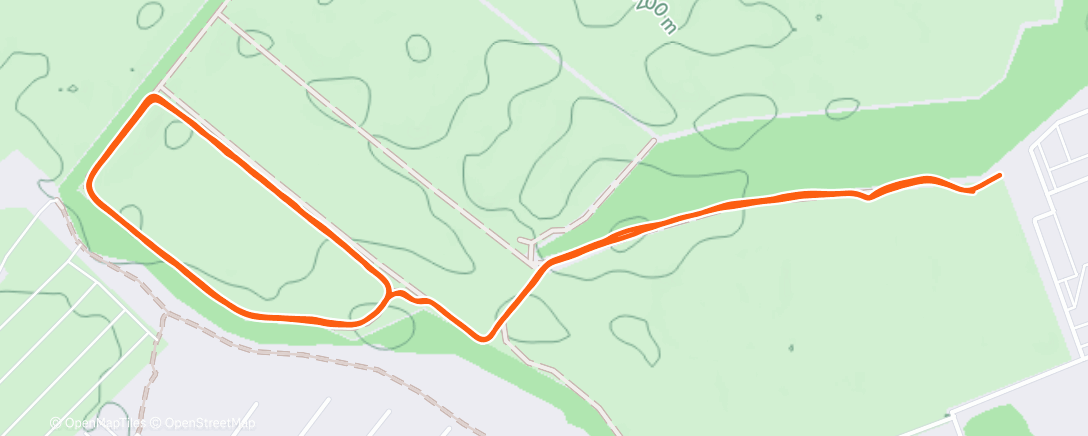 Map of the activity, Morning Nordic Ski