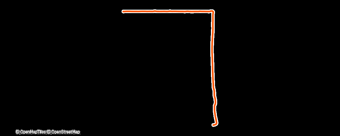 Map of the activity, Lunch Run