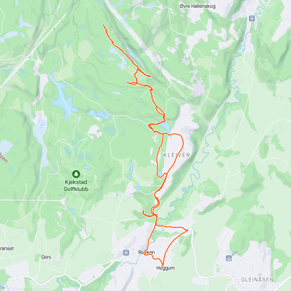 Map of the activity, Skulle lufte stisykkelen etter vinterdvale..