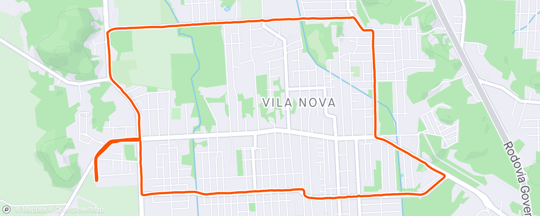 Map of the activity, Circuito 10K do Vila