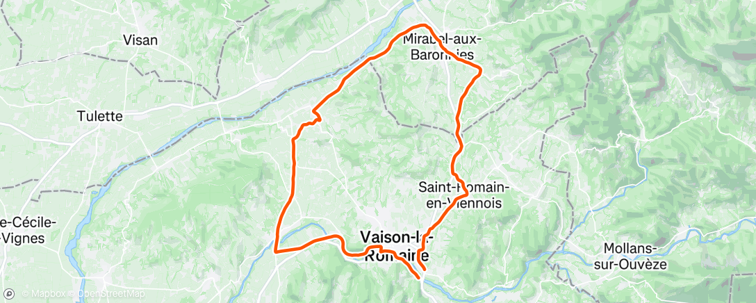 Map of the activity, Mirabel-Villedieu-Roaix