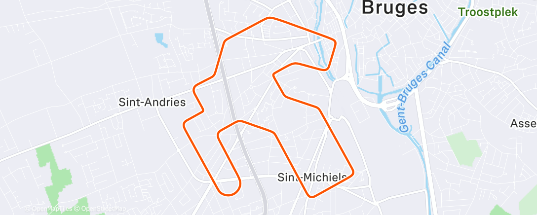 Map of the activity, MyWhoosh