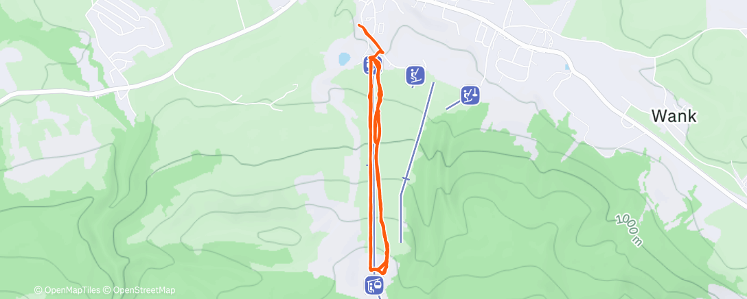 Map of the activity, Nesselwang 2nd day snowboarding