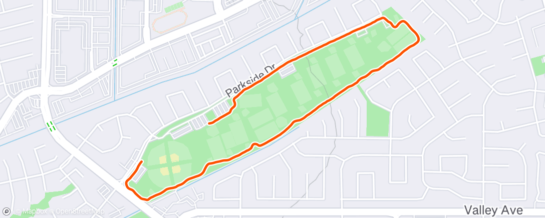 Map of the activity, Morning Walk