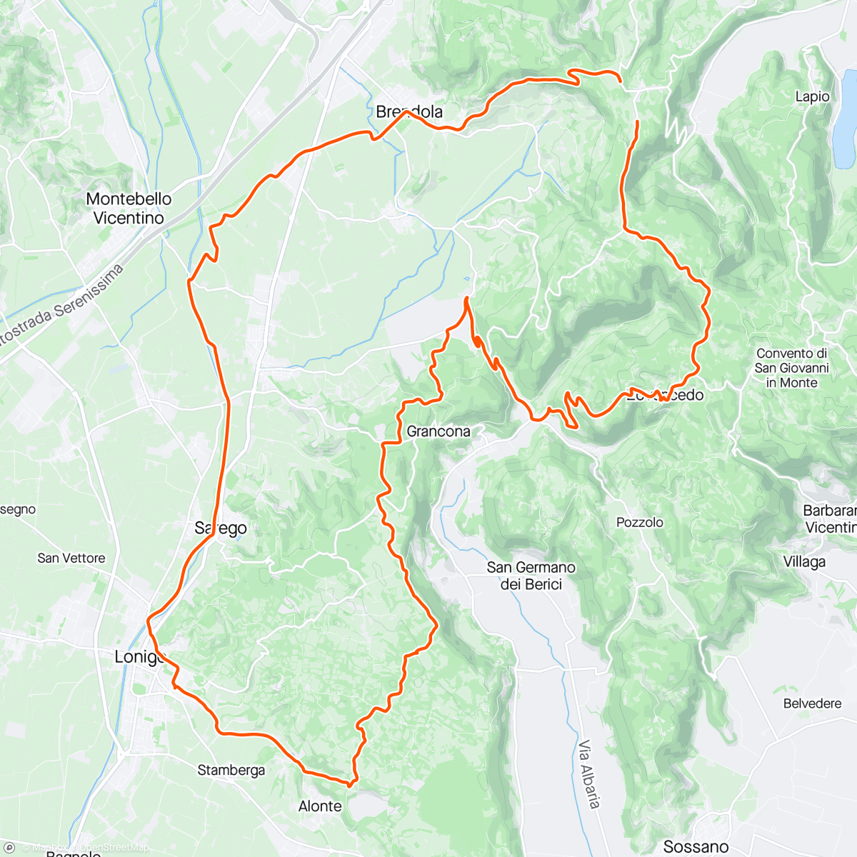 Map of the activity, Sweeeeet Gravel ride