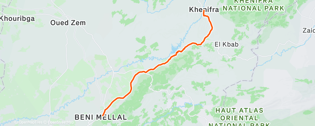 Map of the activity, Morocco J4