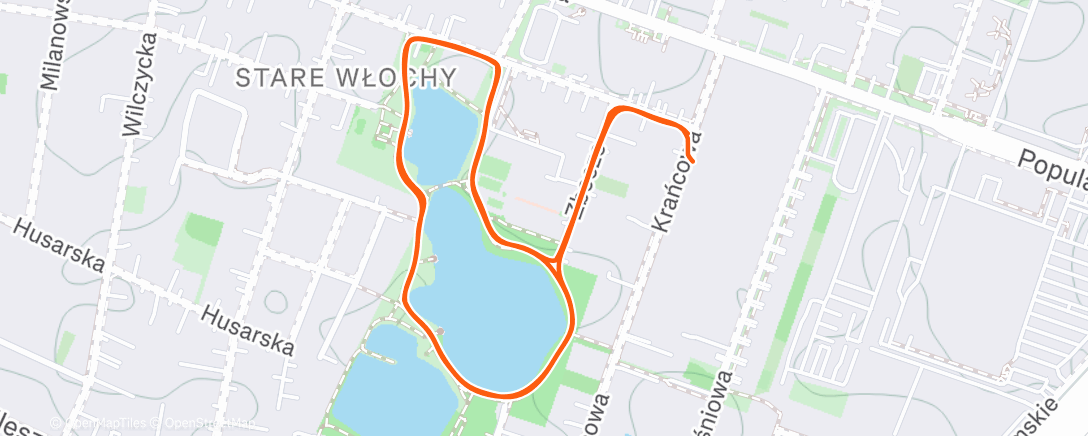 Map of the activity, Camminata mattutina