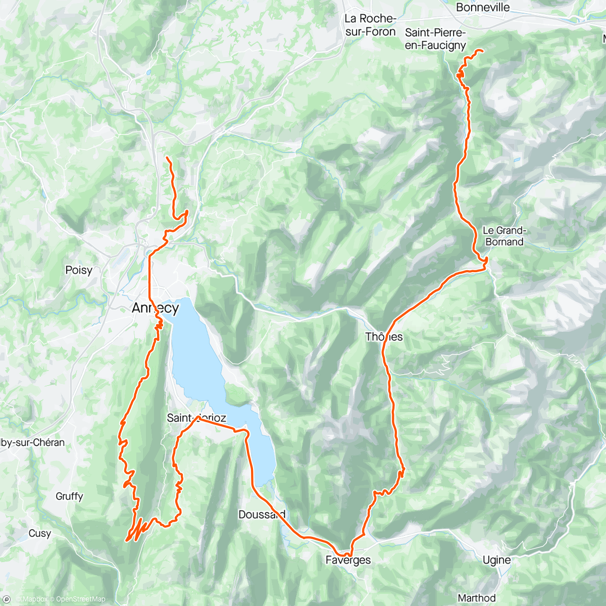 Map of the activity, Alpes #1