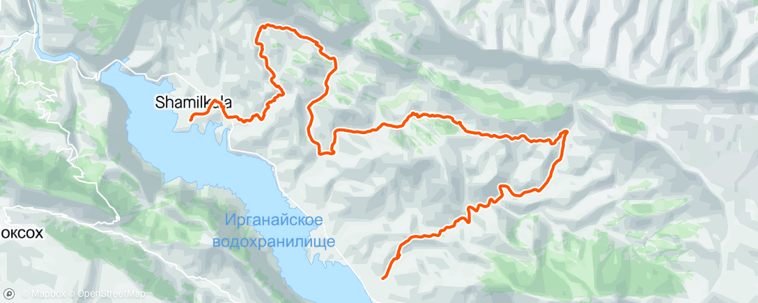 Mappa dell'attività Трейлраннинг (утро)