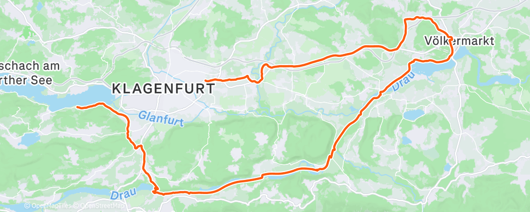 Karte der Aktivität „Radfahren”