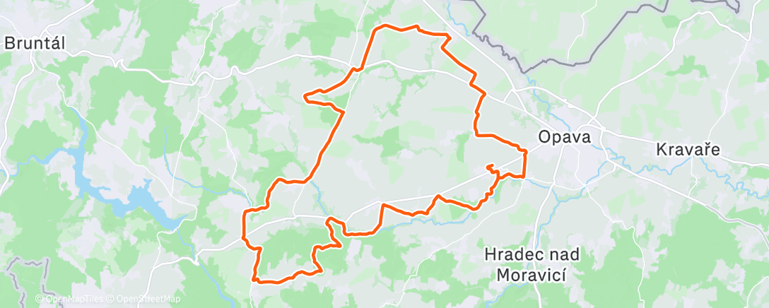 Map of the activity, Morning Gravel Ride ☀️